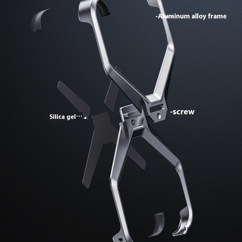 Aluminum Alloy Case New Hollow-out Frameless Heat Radiating Phone Shell