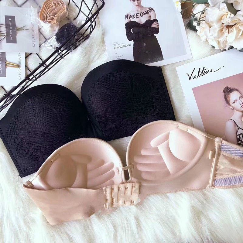 A strapless invisible bra