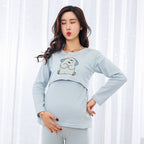 Spring And Autumn Pure Cotton Confinement Wear Maternity Nursing Pajamas