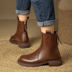 Soft Bottom British Style Vintage Martin Boots Women
